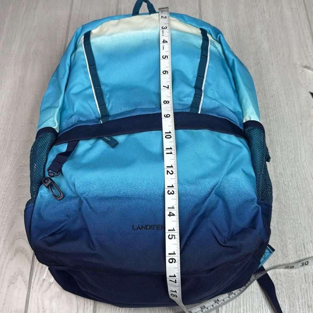 Lands’ end classmate backpack, blue ombré backpack - Picture 3 of 10